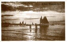 1921 postcard sailing vessels