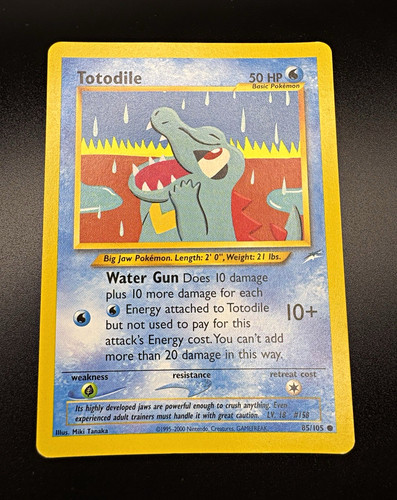 Pokémon tcg totodile 105 - tcg, 85/105