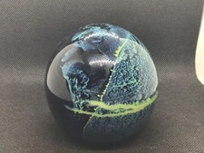 mdina signed paper weight 8.5cm H. 9cmW sand and sea 1970/80