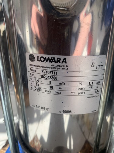 Lowara water pump - lowara,