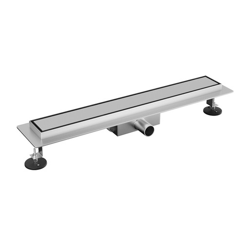 Stainless steel linear shower - steel,