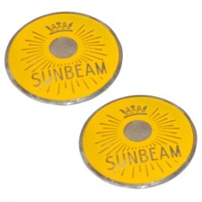 Pair Yellow Sunbeam Monogram