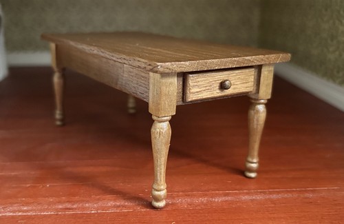 Oak table with drawer - oak, drawer,