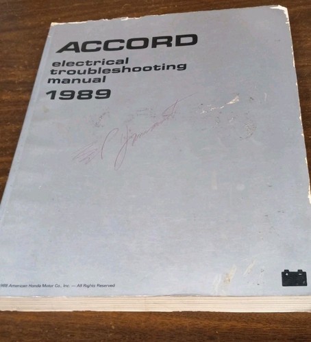 1989 honda accord electrical - accord,