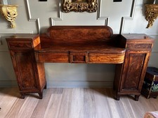 Beautiful William IV Mahogany Gallery Back Sideboard / Buffet c. 1835