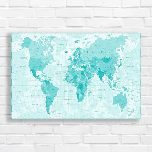Vintage world map retro - vintage, office