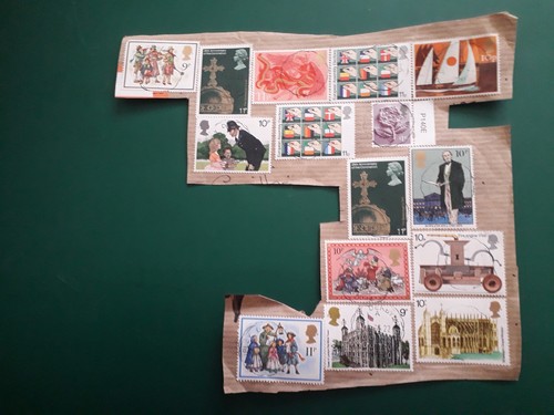 Pieces assorted old stamps - pieces,