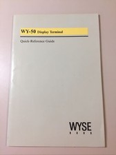 Vintage 1983 WYSE WY-50 Display Terminal Quick-Reference Guide