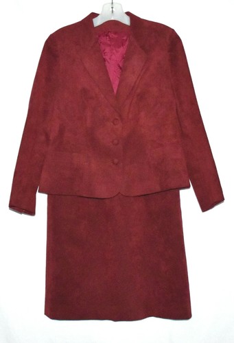 Burgundy faux suede with - burgundy,