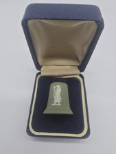 Wedgwood Thimble - Sage Green The Spinner -  Jasperware 
