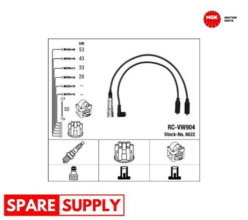 Ignition cable kit for - ignition, vw
