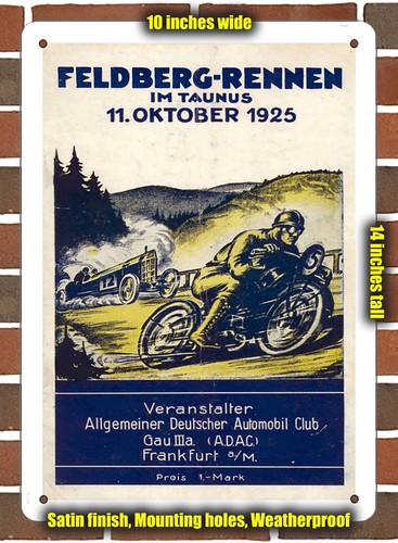 Metal sign 1925 - -, feldberg
