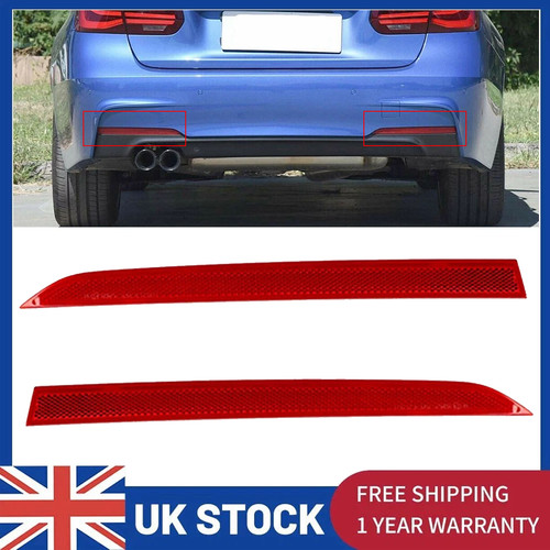Rear bumper reflector red - 2x,