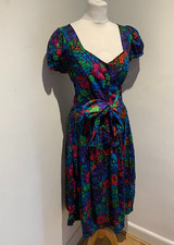 Phool pattern print midi dress