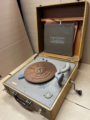 Portofonic record player - record,