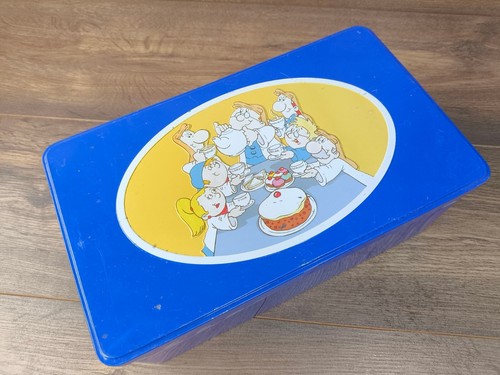 Vintage blue metal storage - blue,
