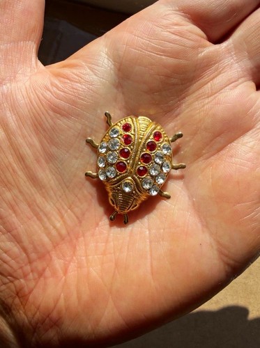 Vintage gold tone ladybird - vintage,