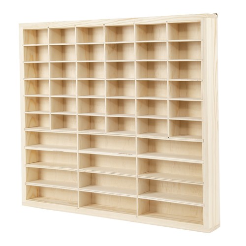 Wooden display case for 64 - display,