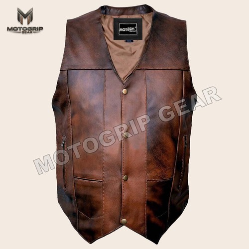 Men distressed brown - men's, cowhide
