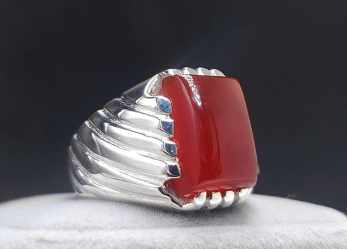 Yemeni blood red - red, ring