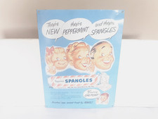 Retro Spangles Peppermint Sweet Metal Sign 1950s Rustic Style A3 Size Wall Decor