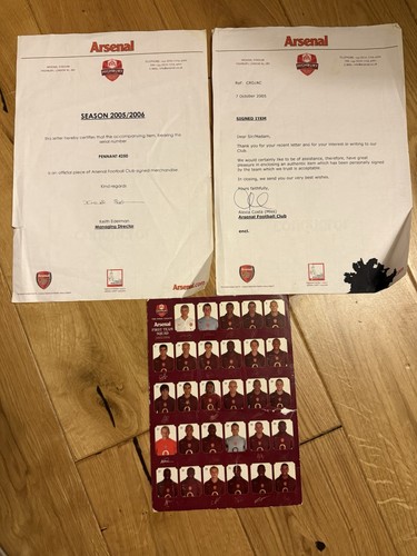Arsenal signed picture - arsenal,