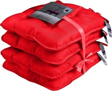 4x Seat Cushions Chair Pads-
