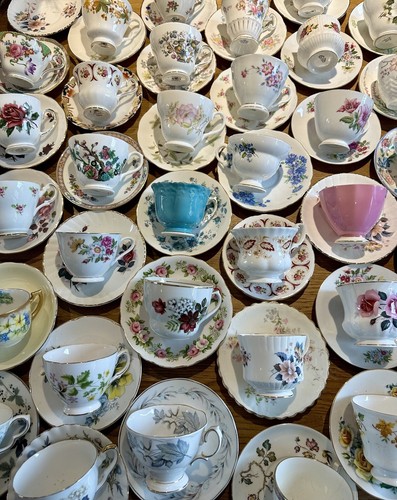 Pretty mismatched vintage - pretty,