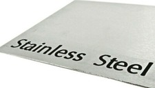 STAINLESS STEEL Sheet Metal SSS Brushed Finish 430g Guillotine Cut & Bespoke Cut
