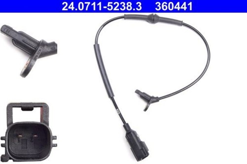 Wheel speed sensor - speed, ate