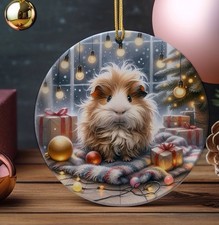 Guinea Pig Christmas Ornament