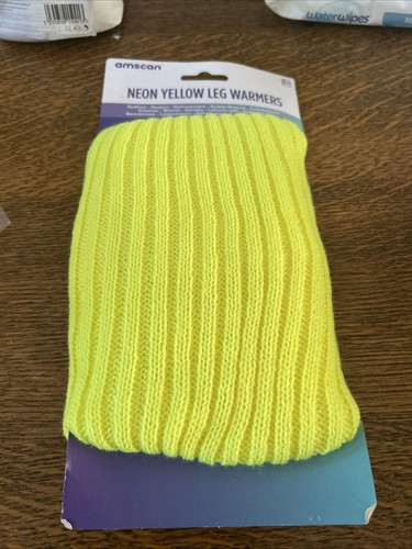 Neon yellow leg warmers 80s - warmers,