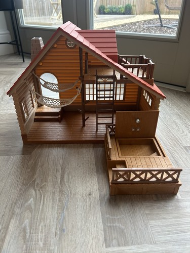 Sylvanian families log cabin - sylvanian,