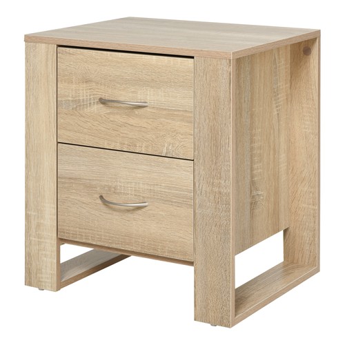 Homcom drawer boxy bedside - boxy,