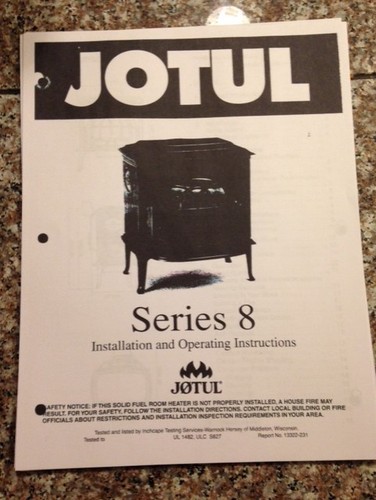 Jotul wood stove manual - 8,