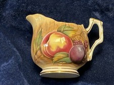 VINTAGE AYNSLEY BEAUTIFULLY HAND PAINTED ORCHARD GOLD MILK or CREAM JUG  N.BRUNT