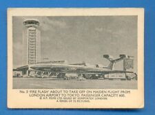 THUNDERBIRDS.No.5.FIRE FLASH.CARD BY SOMPORTEX 1967.SIZE 5.5 x 7.5cms