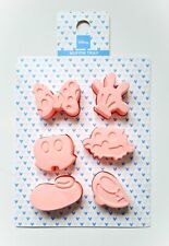Disney Mickey Mouse Shape Silicone Muffin Baking Mold Tray Pink Primark