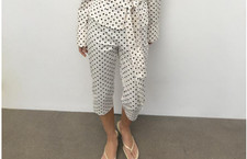 Zara POLKA DOT CAPRI TROUSERS