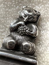 Antique/Old Silver Plate Bear