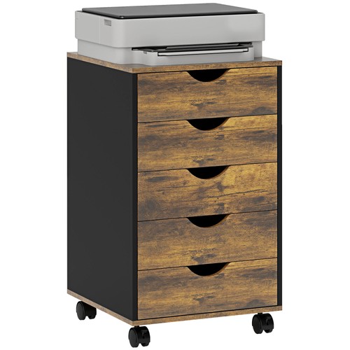 Homcom filing cabinet with - cabinet, 5