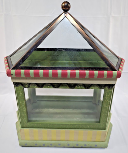 Ornate glass wood metal - ornate,