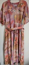 Vintage Dress Mandy Marsh Modest Classic Summer Floral Midi Size 16 Old Money