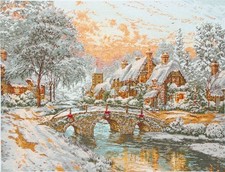 Anchor Counted Cross Stitch Kit Maia Collection Cobblestone Christmas