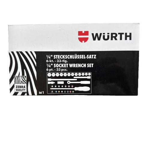 Wurth inch socket - 1/4, set