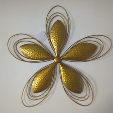 Yellow Flower Star Metal Wall