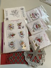 Christmas Bundle Cute Whimsy &Pergamano Fairy Stamps, Snowflake Dies,Lotv Papers