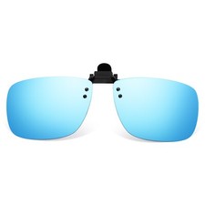 Blue Mirror Flip Up Sunglasses