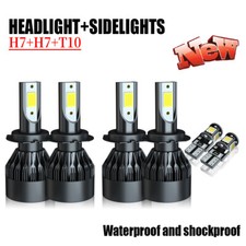 For Vauxhall Astra J 2009-2015 6000K Led HID Headlight Hi/Lo/Side Light Bulbs