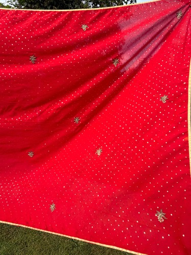 Indian festive red dupatta - indian,